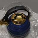 Tea Kettle for Stove Top Whistling Teapot, 3.2Q Tea Pot Stainless Steel Teakettle with Heat Proof Ergonomic Handle (Blue)