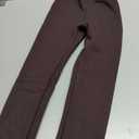 Cooraby Girls Cotton Fleece Lined Leggings Thick Thermal Pants Kids Basic Full Length Tights Winter Warm Clothes (6-7 Years, Coffee)