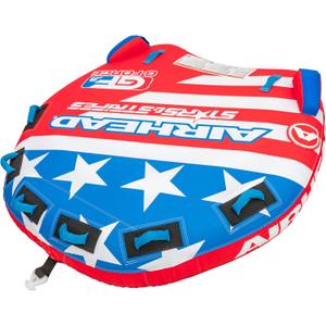 Airhead G-Force Towable Tube for Boating, 1-4 Rider Inflatable Boat Tube for Water Tubing, Heavy Duty Full Nylon Cover, Stabilizer Fins with Neoprene Knuckle Guards, Speed Safety Valve