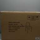 Flash Furniture Tania Comfort Vinyl Upholstered Stackable Side Reception Chair with Padded Seat, Modern Stackable Chair for Living Room/Office, Black