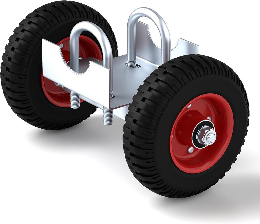 6 Inch Rolling Fence Gate Wheel Rubber Sliding Gate Carrier Wheel for Chain Link Gate or Wooden Gate Metal Tube Gates Driveway Gates (Missing 2 U Bolts