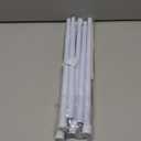 2 Pack Spring Tension Curtain Rod 32.5 to 58 inch Adjustable Curtain Rods No Drilling Spring Loaded Curtain Rods for Windows Doors, White