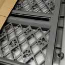 MYPET North States Paws Portable Pet Gate: 26-40" Wide. Pressure Mount. No Tools Needed. Made in USA, 23" Tall, Expandable, Durable Dog Gates for Doorways, Fieldstone Gray
