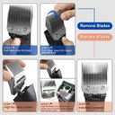 Pet Dog Grooming Detachable Ceramic Blades Kit,Compatible with Andis,Oster A5,Wahl KM10 Clippers,Cut Length 1/100"(0.25mm) to 3/4" (19mm),12 Pack (12 Pack)