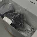 QPAU Inflatable Toddler Travel Bed with Tent, Baby Crib Tent, Portable Kids Air Mattress with Safety Bumpers, Ideal for Home, Grandma's, Camping, Traveling (Grey)