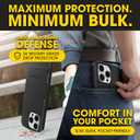 OtterBox iPhone 15 Pro - Commuter MagSafe Case - Slim & Tough - Pocket-Friendly - Dual Layer Drop Protection - Port Covers Non-Retail Packaging - Black