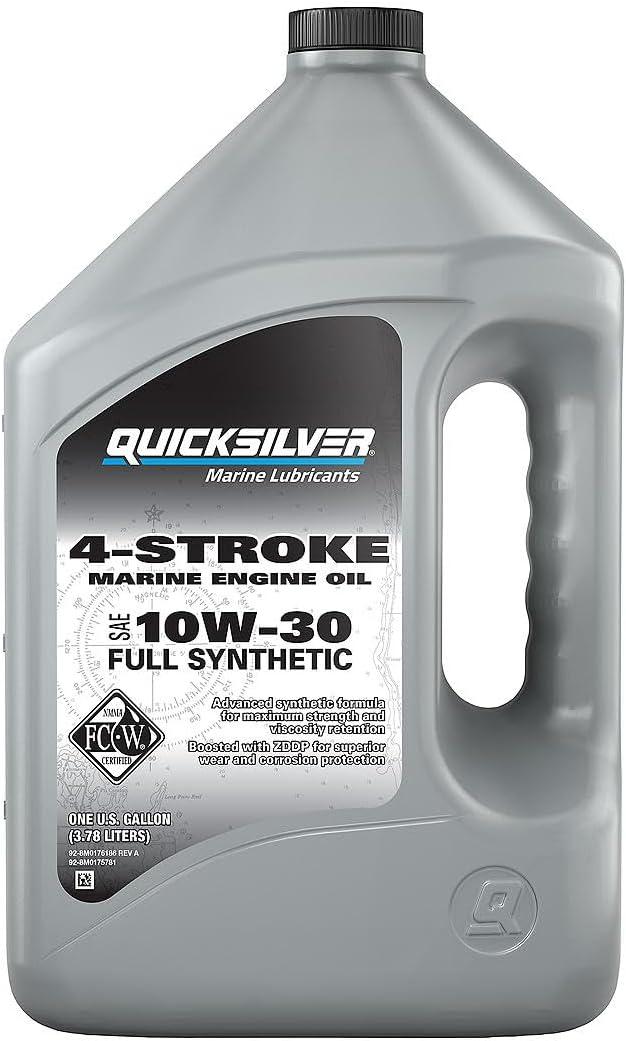 Quicksilver 8M0175781 Full Synthetic 10W-30 4-Stroke Marine Engine Oil - 32 FL