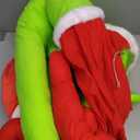 Green Monster Christmas Decorations, 5.2FT Christmas Tree Decor, Poseable Xmas Stuffed Green Santa Body for Outdoor Indoor Yard Lawn Decoration