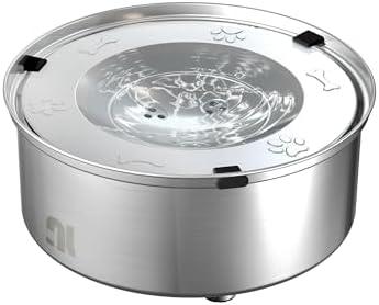 1L/0.26 Gallon Dog Water Bowl No Spill, Stainless Steel No Spill Water Bowl for Dogs, Slow Water Dog Bowl, No Splash Dog Water Bowls