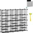 Wire Cube Storage Organizer, 20 Cubes Converted into 23 Cubes, Sturdy Metal Grids Storage Shelf Closet Shelving Units and Storage, Shelves for Bedroom LIvingroom Office