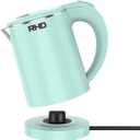 0.5L Small Portable Electric Kettles for Boiling Water, Stainless Steel Travel Kettle, Fast Boil Teapot, Boil-Dry Protection & Auto Shut-Off, Perfect For Traveling Cooking, Coffee, Tea, Eggs(Green)