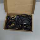 65W Charger Compatible with Microsoft Surface Pro 11, 10, 9, 8, 7+, 7, 6, 5, 4, 3, X, Power Adapter for Windows Surface Laptop 7/6/5/4/3/2/1, Go Tablet, Book 3/2/1, Support 44W, 36W, LED, 10FT (Black)