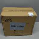 Sooyee 11 Lbs Rice Container, Large Grain Container Storage with Lid Measuring Cylinder Moisture Proof Household Cereal Dispenser Bucket for Kitchen Soybean Corn,White and Grey