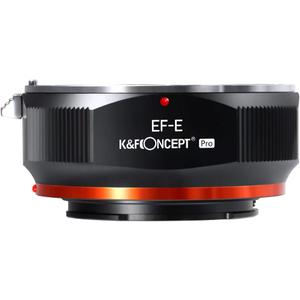 K&F Concept Lens Mount Adapter for Canon EF EF-S Lens to Sony Alpha E NEX Mount Mirrorless Cameras, Manual Focus Lens Adapter with Matting Varnish Design, Not Auto-Focus
