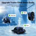 Sat30 Sonar Navigation Pool Vacuum for Inground Above Ground Pools, Climb Stairs Pool Cleaner with 3 Modes, Powerful Suction, Self-Parking, Wall&Waterline Cleaning Pool Robot, Clean Up to 2150 Sq.Ft