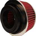 HIFROM 8161 Universal Clamp-On Air Filter Black Small Round Reverse Tapered fit 3 inch, 3 1/2 inch and 4 inch tubes