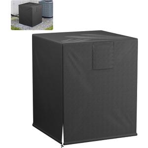 BEWAVE Air Conditioner Cover for Outside Units, Waterproof Durable Duty Outdoor Square Air Condition Covers Fits up to 24x24x30 inches