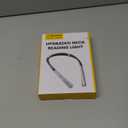 Glocusent Upgraded LED Neck Reading Light, Book Light for Reading in Bed, 30-min Timer, 3 Colors & 3 Brightness Adjustable, Rechargeable & Long Lasting, Perfect for Reading, Knitting (Slim-Medium, Posh Gray)