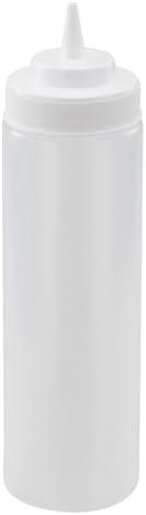 Winco Wide Mouth Squeeze Bottles 24-Ounce, Pack of 6