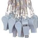20 Pcs Plastic Loud Whistles with Lanyard for Referee Coaches Basketball Football Sports Training Game Event Lifeguard Survival Emergency Fun School Kids Tool Set Suppliers (Grey)