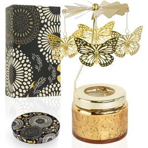 Butterfly Candle Birthday Gifts for Best Friends,Rotating Scented Candles Funny Gifts for Women,Her, Wife,Home Decor,Scented Candle with Gift Box