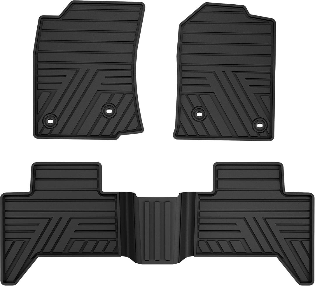 Rubber Floor Mats for Toyota Tacoma 2005-2011 Black
