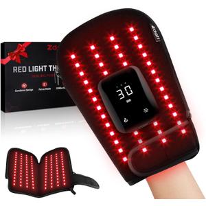 Cordless Red Light Therapy Gloves for Hand, 360°Full Coverage100 LEDs Gloves with 660nm & 850nm Near-Infrared | 5000mAh | Auto-Off Timer Easy Clean