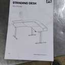 Agilestic L Shaped Standing Desk, Adjustable Height Corner Gaming Desk with Shelf, Sit Stand Up Desk, 63 x 55 Inch Home Office Computer Table, White