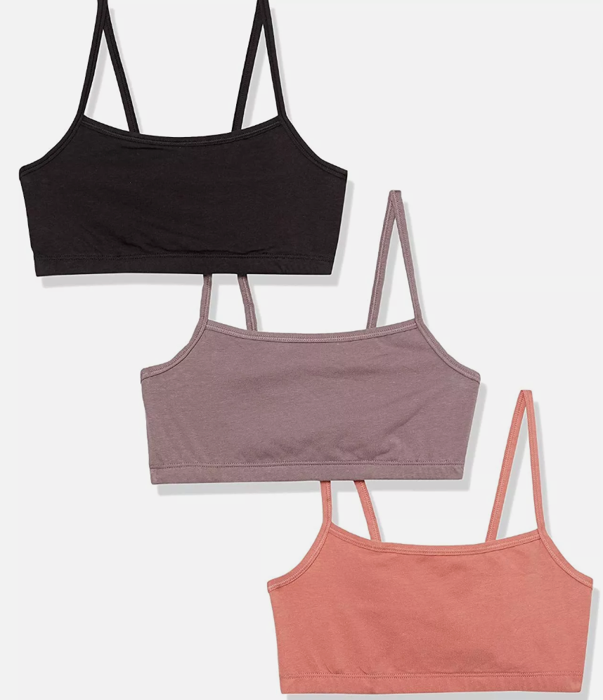 Hanes Comfort Flex Fit 3 Pack Black PINK And Purple Spaghetti Strap Small