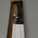 Black Curtain Rods for Windows 36"- 48", Decorative Drapery Rod Adjustable by Splicing, 5/8 inch Small Curtain Rod for Bedroom, Living Room, Kitchen and Outdoors