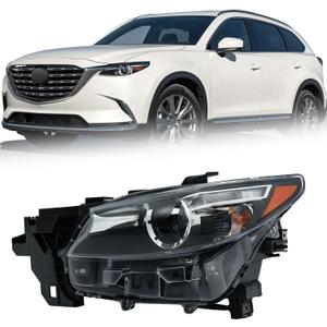 labwork Headlight Assembly Replacement for CX-9 2016-2023 Headlights w/o AFS Projector Set Driver Side LH