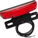 Electric Bicycle Rear Light, 36/48V Tail Brake Light, Ebike Rear Tail Safety Light, Warning Rear Lamp for Electric Bike Night Riding