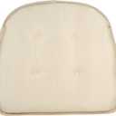 Non-Slip Chair Cushions, Assembled in USA, U-Shaped Skid-Proof Seat Pads for Dining Room, Kitchen, Office, 15"x16", 6 Pack
