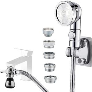 Sink Faucet Sprayer Attachment, Faucet Shower Sprayer with 59 Stainless Steel Hose for Hair Washing&Pet Shower for Bathroom Bathtub, Kitchen Faucet,Garden Tub,Utility Laundry Tub