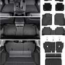Floor Mats Cargo Mat for Honda CRV 2023 2024 2025 2026 Car Mat Accessories(Include Hybrid), 2-in-1 All Weather TPE Floor Liners with Removable Carpet Layer, Custom Fit Waterproof Anti-Slip Car Mats