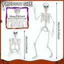 Skeleton Halloween Decor,3Ft Life Size Skeleton Full Body Plastic Human Bones for Halloween Decoration
