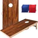 Sportdo 4x2 ft Solid Wood Cornhole Set with 8 Bean Bags, Regulation Size Cornhole Board Set for Adults, Cornhole Game Set for Tailgate Backyard Toss Games Indoor&Outdoor Activities