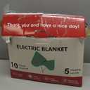 Electric Blanket Twin 62''X84'' Heated Blanket Green, Ultra Soft Silky Flannel & Fluffy Sherpa Heating Blanket with 5 Heat Levels & 10 Hrs Timer, ETL Certified & Overheat Protection, Gifts for Grandma