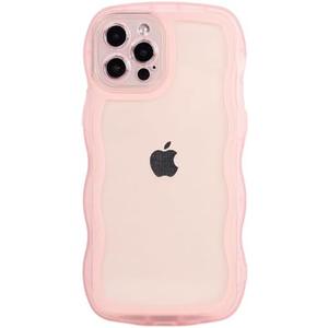Pack Of 2 Hcnrreivn Case for iPhone 13 Pro Max 6.7 Inch,Cute Kawaii Clear Case for Women/Girls,Yellowing-Resistant,Transparent Soft Silicone Thin Slim Full Body Shockproof Protection Phone Cover -Pink