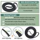 Upgraded Sam-Sung Dryer Repair Kit Compatible with Samsung Dryer Roller Replacement Kit, Replacement for Samsung Dryer Parts DC97-16782A Dryer Roller, DC93-00634A Idler Pulley, 6602-001655 Belt
