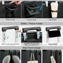 Hanke 20 Inch Expandable Carry On Luggage with Cup Holder 22x14x9 Airline Approved, Top Opening Hard Shell Suitcases with Wheels, Carry-On Travel Suitcase Trunk Luggage with Lock, Jet Black