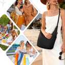 Crossbody Sling Bag for Women - Crescent Cross Body Hobo Bags Waterproof Travel Shoulder Tote HandBags (Black)