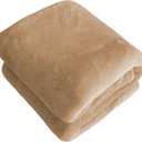 iMaylex Soft Puppy Flannel Fleece Blanket for Pet Dog Cat, Plush Microfiber, Cozy and Lightweight, Camel, Pet, 27 x 39 inch (70 x 100 cm)