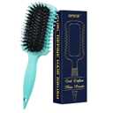 Curl Defining Brush, Curly Hair Brush Products for Effortlessly Detangling Shaping and Styling Women's Men's Curls on All Wet or Dry Hair Types, Reduces Frizz (Green 1PC)