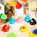 Realspring 180 Pcs Christian Rubber Ducks for Kids Jesus Love You Vbs Christian Religious Party Favors for Sunday School Church Party Classroom (Colorful)