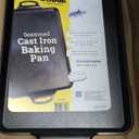 Lodge 15.5"x10.5" Cast Iron Baking Pan, Black
