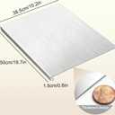 304 Stainless Steel Cutting Board for Kitchen，Dishwasher Safe Metal Chopping Board for Dough Kneading, Baking, Pastry, Noodle, Meat, Fruits and Vegetables (19.7''L x 15.2''W)