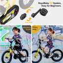 RoyalBaby EZ Toddlers Kids Bike, 14 Inch Wheel Bicycle with Quick Release Crank for Beginners Boys Girls Ages 3-5 Years, Easy Learn Biking, Green 