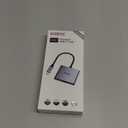 USB C to Dual HDMI Adapter 4K@30Hz, KOZYC USB C Hub Multiport Adapter with 2xHDMI, USB 3.0, 100W PD, Support USB C to HDMI Splitter Extended Display for MacBook Pro (MST is not Supported on MacOS)