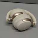 RORSOU B8 Bluetooth Headphones Over Ear, 6 EQ Music Modes and 50H Playtime Deep Bass Wireless Headphones with Mic, Lightweight Folding HiFi Stereo Headset for iPad/Travel/Tablet/PC/Home Beige White